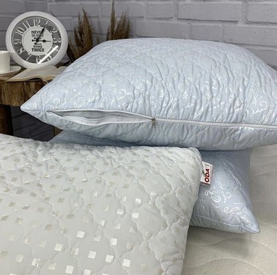 Подушка для сну розмір 50х50 з антиалергенним наповнювачем кулькового холлофайбера ТМ ОДА