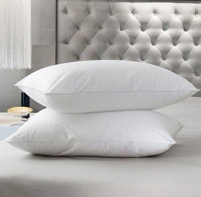 Подушка для сну екопух ода євро розмір 50х70, антиаллергенна, зі зйомним бавовняним чохлом